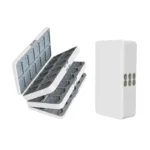 Boîte de rangement pour 72 jeux Switch blanc
