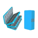 Boîte de rangement pour 72 jeux Switch bleu