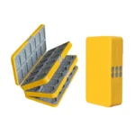 Boîte de rangement pour 72 jeux Switch jaune