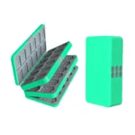 Boîte de rangement pour 72 jeux Switch vert