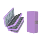 Boîte de rangement pour 72 jeux Switch violet