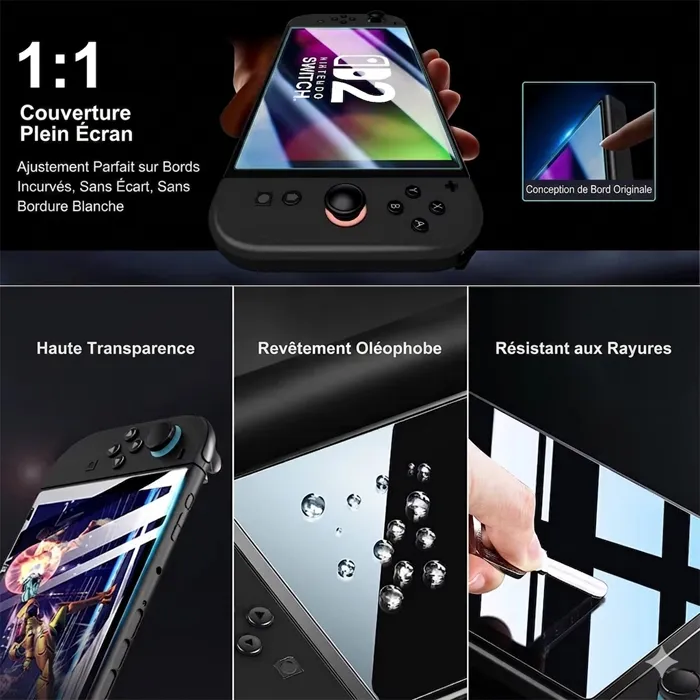 Verre trempé pour Nintendo Switch 2