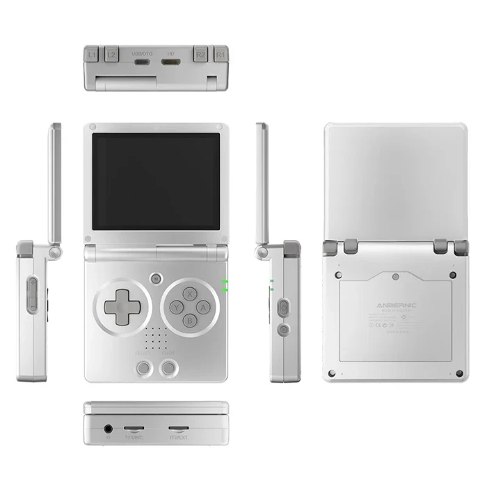 Console Anbernic RG35XXSP Argentée