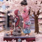 Figurine Demon Slayer Akaza & Koyuki 27 cm - Scène Fleur de Cerisier
